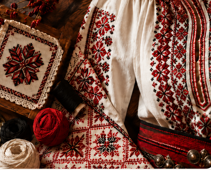 Български шевици, символи, мотиви и традиции
